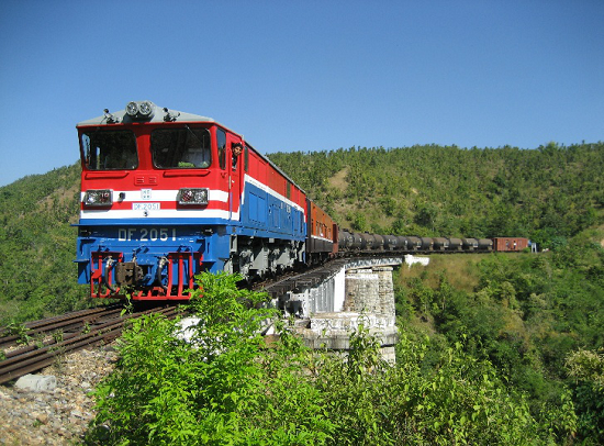 Type CKD7B Diesel Loco. for Myanmar