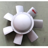 Compound cooling fan impeller