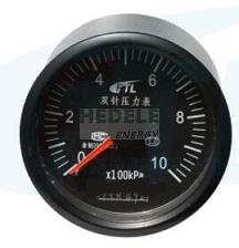 YTS-80Z double needle pressure gauge (pointer glowing)
