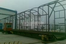 Shallow pit type moving platform