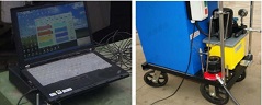 Locomotive roof wheel detection equipment